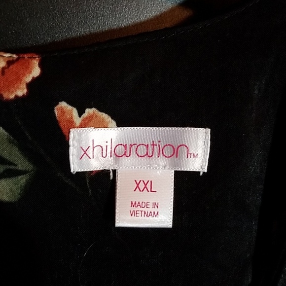 xihilration XXL Black Rose with Pockets Jumpsuit - Picture 5 of 8